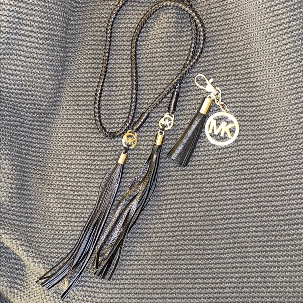 Michael Kors belt and keychain/purse charm